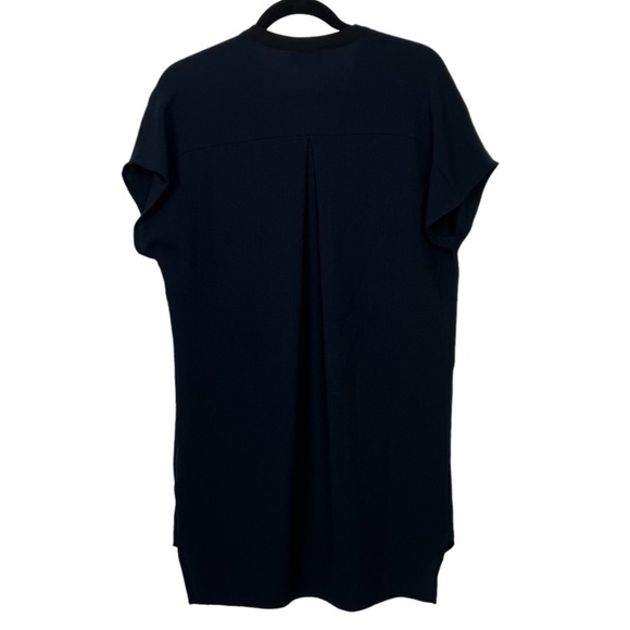 Astr The Label Blue Black V Neck Shift Dress Small - Picture 2 of 9